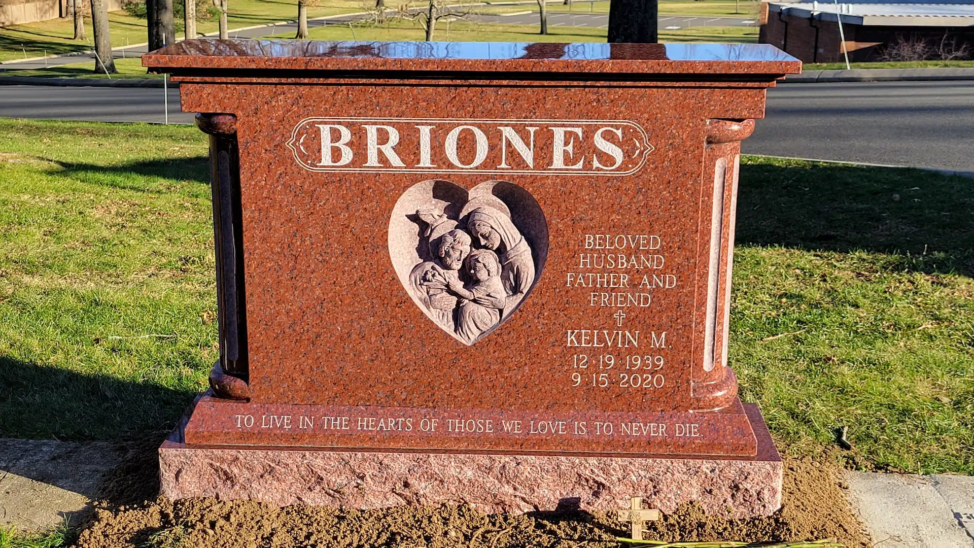 Granite Custom Mausoleum hand-carved by Mausoleum Design Shop in NJ — image 4