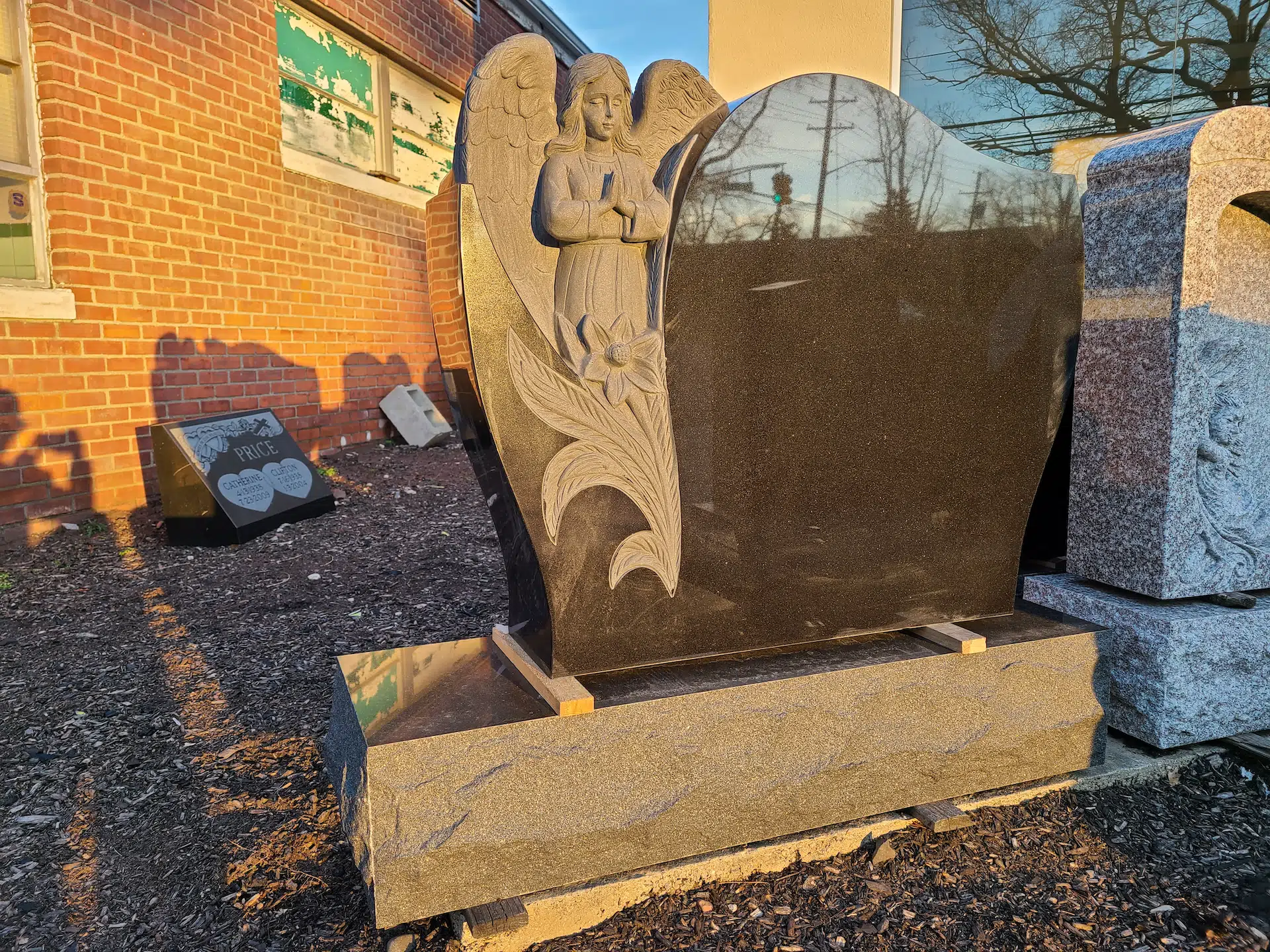 Granite Custom Mausoleum hand-carved by Mausoleum Design Shop in NJ — image 2