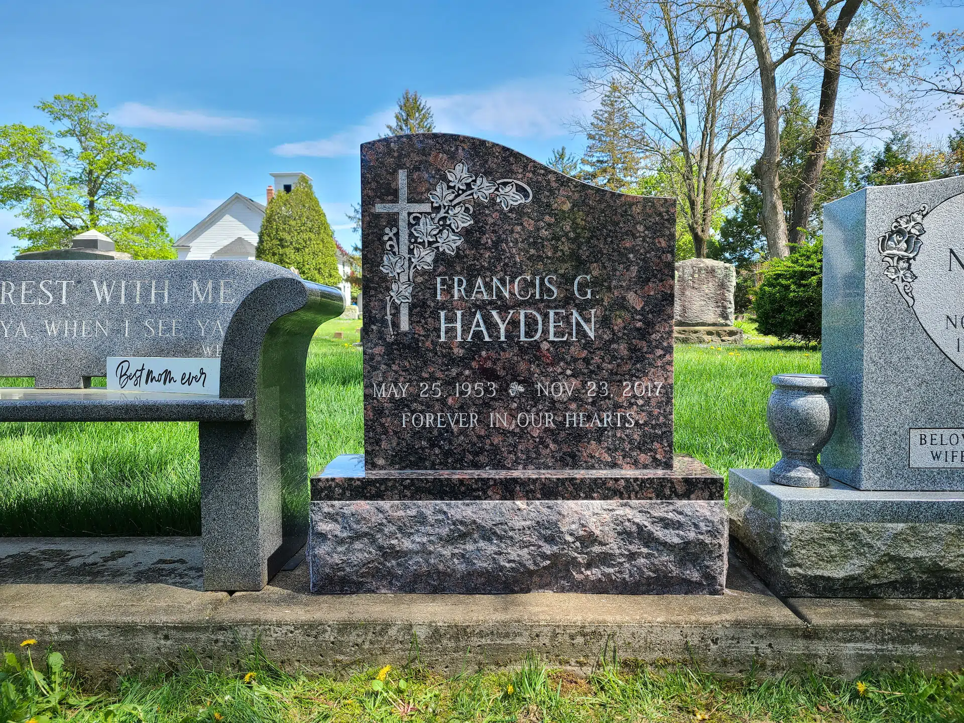 Granite Custom Mausoleum hand-carved by Mausoleum Design Shop in NJ — image 4